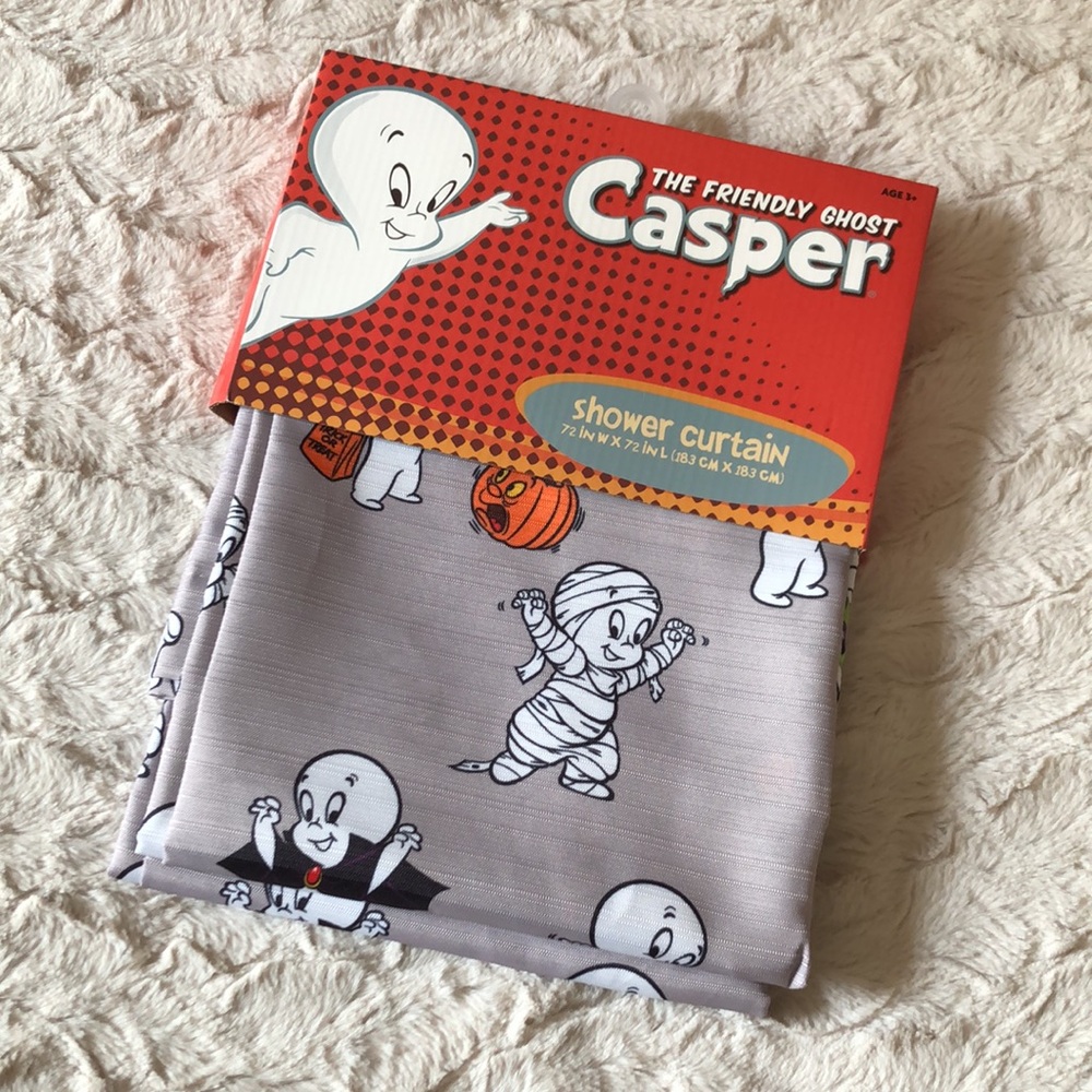 CASPER The Friendly Ghost HALLOWEEN Shower Curtain - Picture 7 of 7